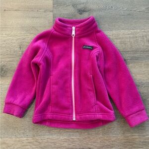 Columbia Barbie Pink Fleece Full Zip Toddler Girls Jacket